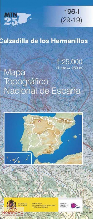 196-1 CALZADILLA DE LOS HERMANILLOS | carte topographique CNIG