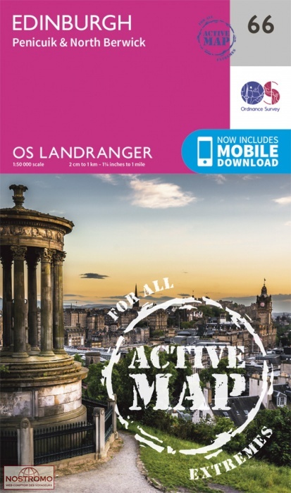 066 EDINBURGH - PENICUIK & NORTH BERWICK | OS hiking map