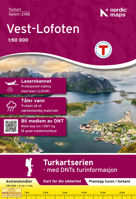 2745 VEST-LOFOTEN | Nordeca hiking map