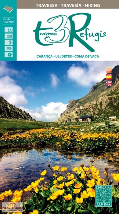 TRAVESSA 3 REFUGIS | Alpina hiking map