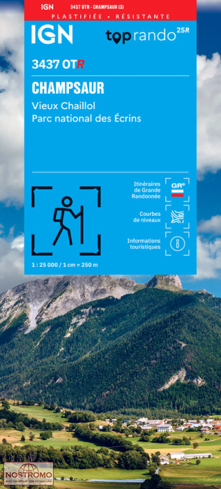 3437OTR CHAMPSAUR | IGN hiking map