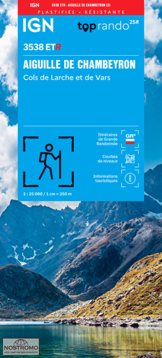 3538ETR AIGUILLE DE CHAMBEYRON | IGN hiking map