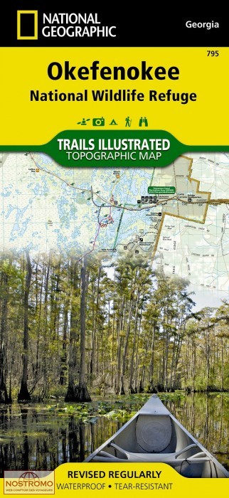 OKEFENOKEE NATIONAL WILDLIFE REFUGE | National Geographic hiking map