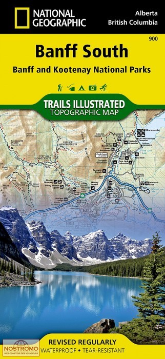 BANFF SOUTH | carte de randonnée National Geographic