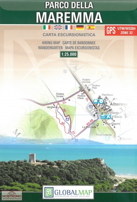 PARCO DELLA MAREMMA | GlobalMap hiking map