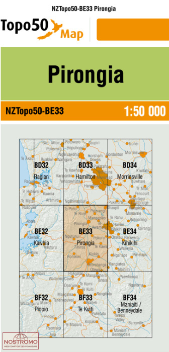 BE33 PIRONGIA | carte topographique LINZ