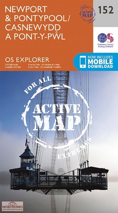 152 NEWPORT & PONTYPOOL | OS hiking map