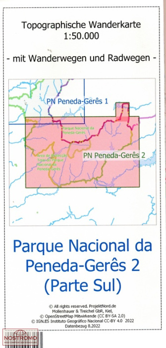 PARQUE NACIONAL DA PENEDA-GERÊS 2 (SUD)) | carte topographique Projektnord