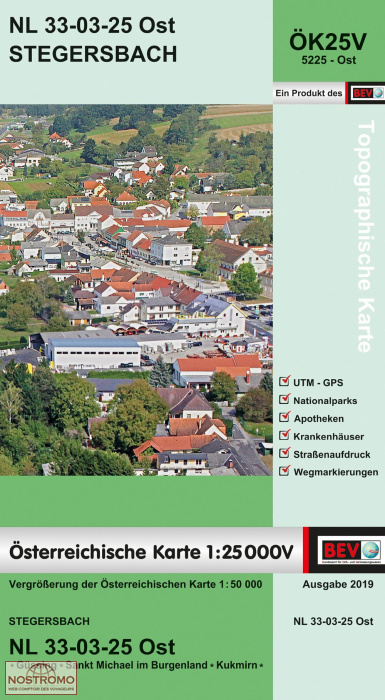5226-WEST KOHFIDISCH | carte topographique BEV