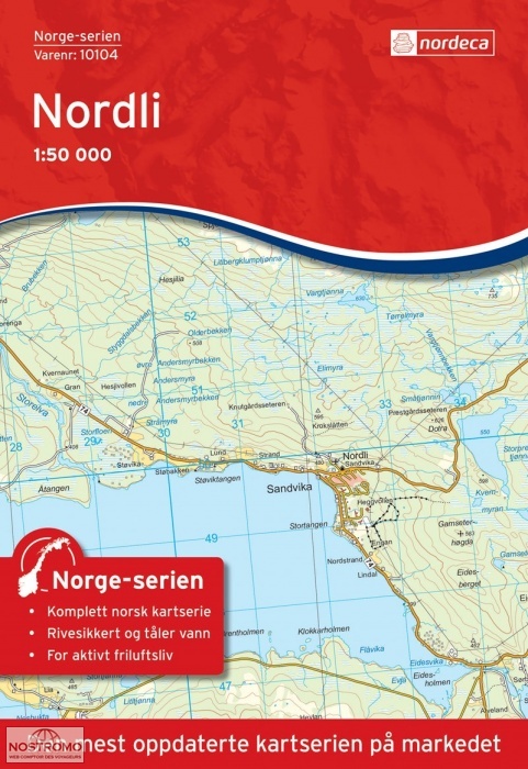 10104 NORDLI | Nordeca topographical map