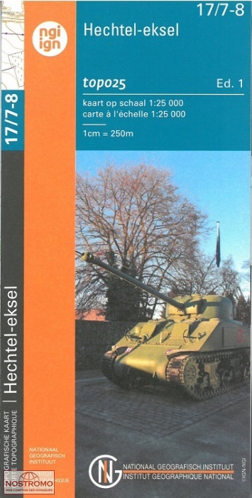 17/7-8 HECHTEL-EKSEL | carte topographique NGI/IGN