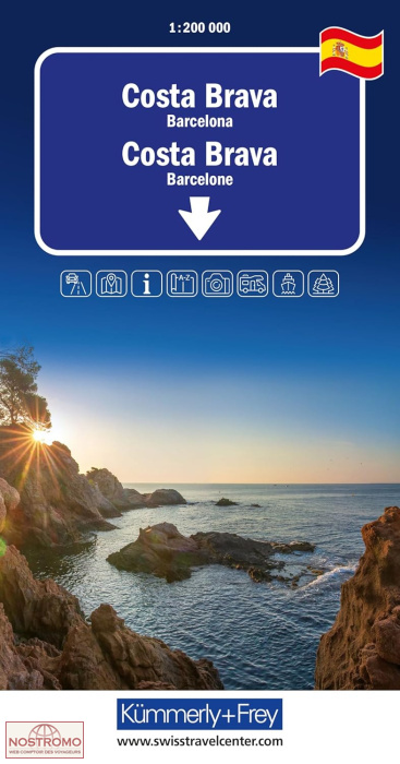 COSTA BRAVA - BARCELONA | Kummerly+Frey road map