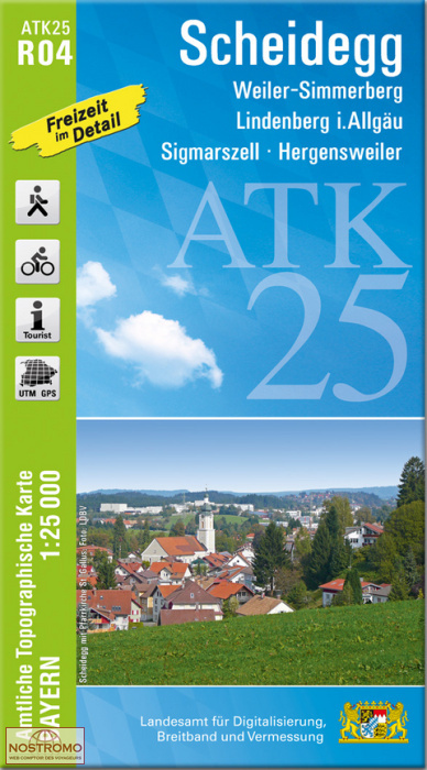 ATK25 - R04 SCHEIDEGG | LDBV hiking map