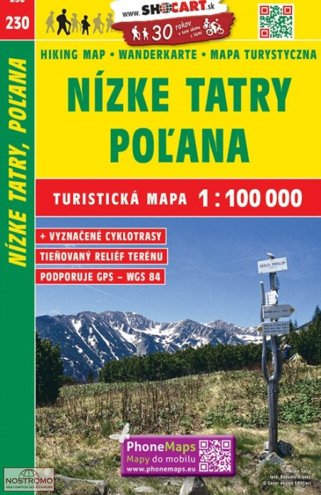 230 NIZKE TATRY - POL'ANA | carte touristique Shocart