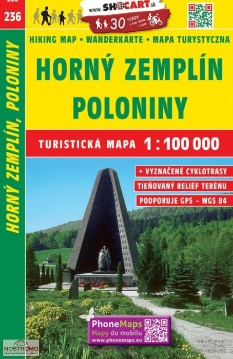 236 HORNY ZEMPLIN - POLONINY | carte touristique Shocart