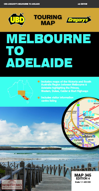 MELBOURNE TO ADELAIDE | Ubd Gregorys  road map