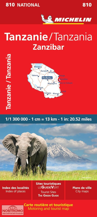 TANZANIA - ZANZIBAR 810 | Michelin road map