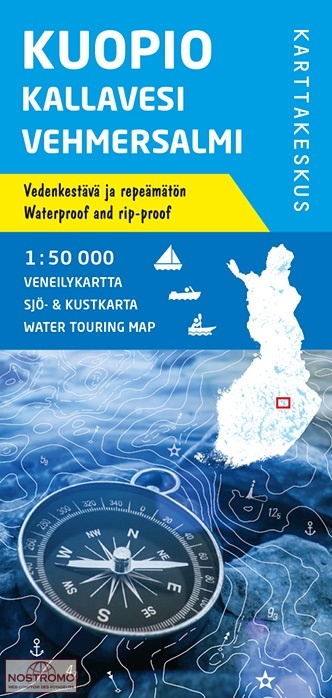 KUOPIO - KALLAVESI - VEHMERSALMI | carte de tourisme nautique Karttakeskus