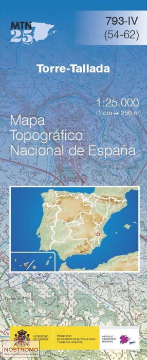 793-4 TORRE-TALLADA | carte topographique CNIG