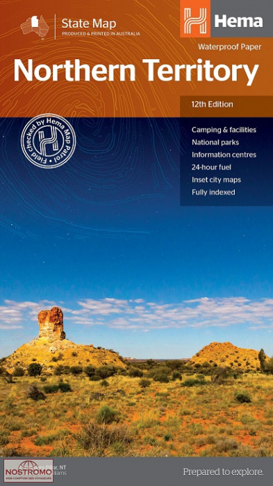 NORTHERN TERRITORY | carte routière Hema