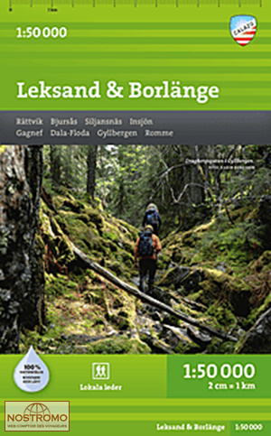 LEKSAND - BORLÄNGE | Calazo hiking map