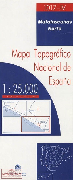 1017-4/3 MATALASCAÑAS NORTE | carte topographique CNIG
