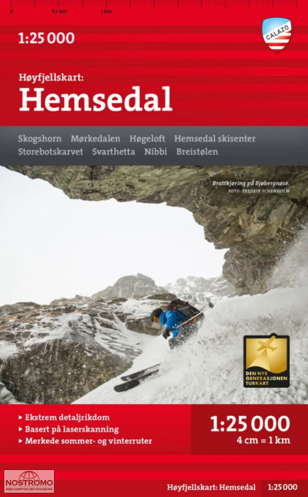 HEMSEDAL | carte de randonnée Calazo