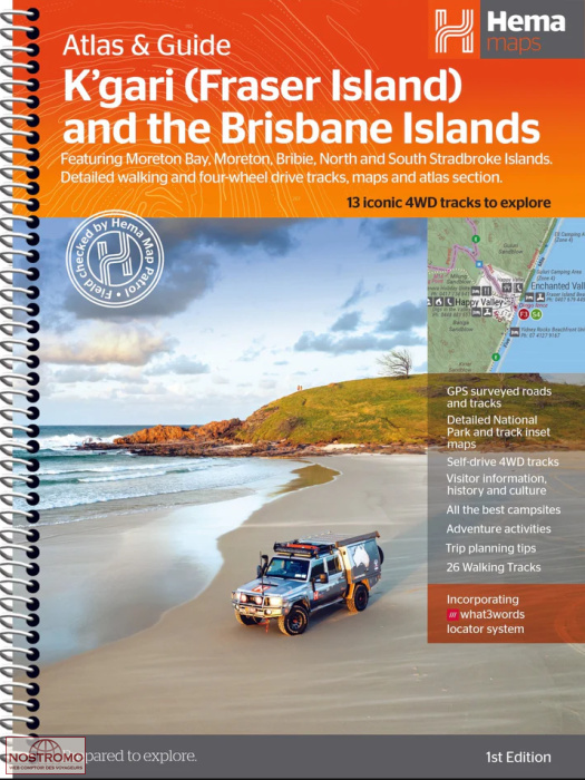 K'GARI (FRASER ISLAND) & THE BRISBANE ISLANDS | Hema atlas map