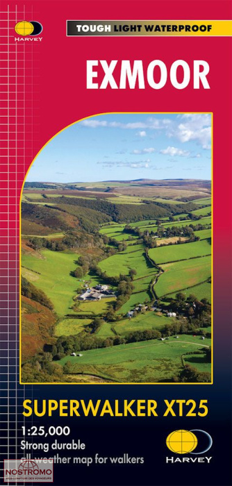 EXMOOR | carte de randonnée Harvey
