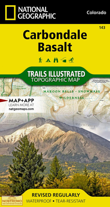 CARBONDALE - BASALT | National Geographic hiking map