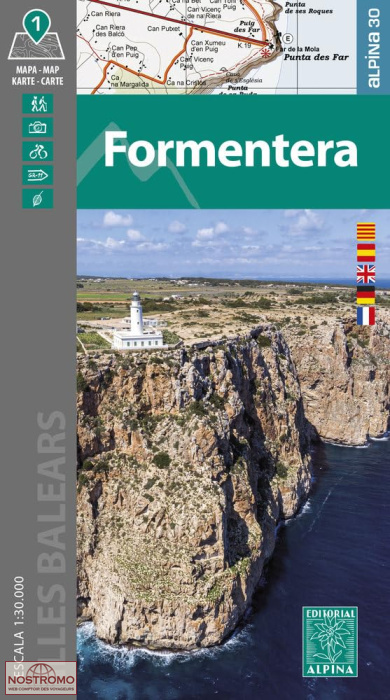 85 FORMENTERA | carte de randonnée Alpina