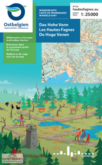 LES HAUTES FAGNES 5/6 | NGI/IGN hiking map