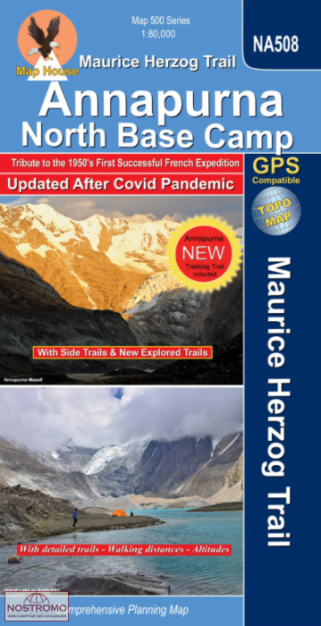 ANNAPURNA NORTH BASE CAMP - NA 508 | Nepamaps trekking map