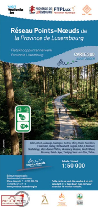 PROVINCE OF LUXEMBOURG - SOUTH | NGI/IGN cycling map