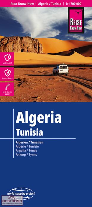 ALGÉRIE - TUNISIE | carte routière Reise Know-How