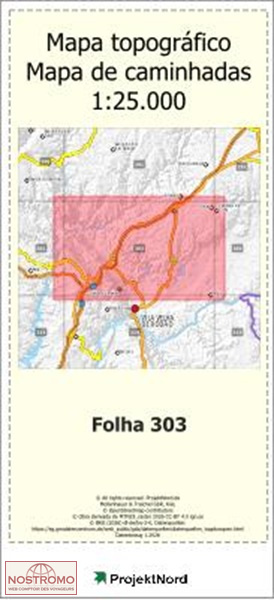 303 SARNADAS DO RODAO | carte topographique Projektnord