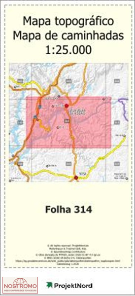314 VILA VELHA DE RODAO | carte topographique Projektnord