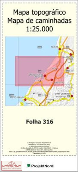 316 SAO MARTINHO DO PORTO | carte topographique Projektnord
