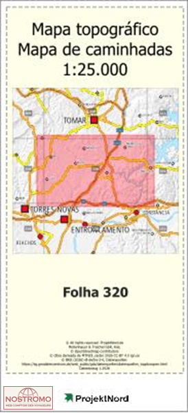 320 ASSEICEIRA (TOMAR) | carte topographique Projektnord