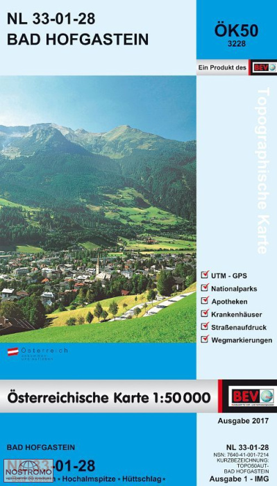 3228 BAD HOFGASTEIN | carte topographique BEV