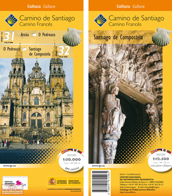 CAMINO DE SANTIAGO. STAGES: 31-32-SANTIAGO | CNIG hiking map