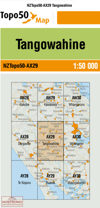 AX29 TANGOWAHINE | carte topographique LINZ