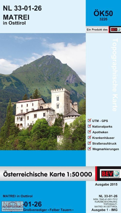 3226 MATREI IN OSTTIROL | BEV topographical map