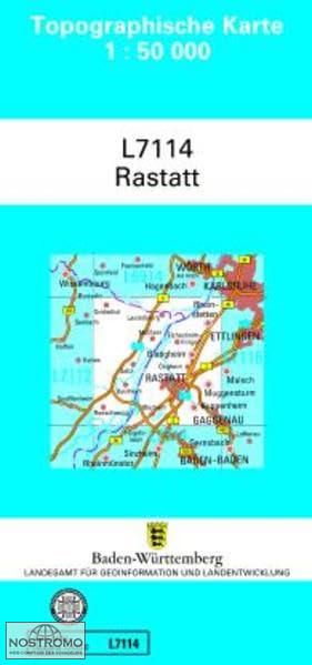 L7114 RASTATT | carte topographique LGL