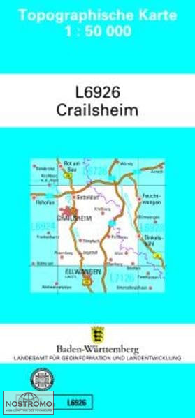 L6926 CRAILSHEIM | carte topographique LGL