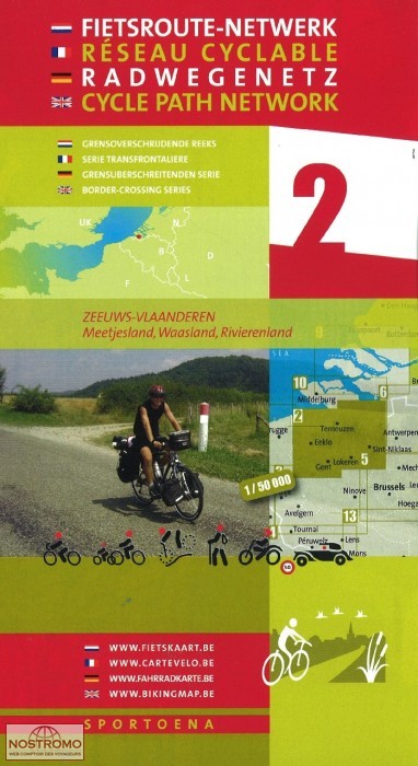 02 FLANDRE ZÉLANDAISE | carte de cyclotourisme Sportoena