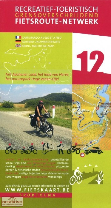 12 LIEGE - AACHEN | Sportoena cycling map
