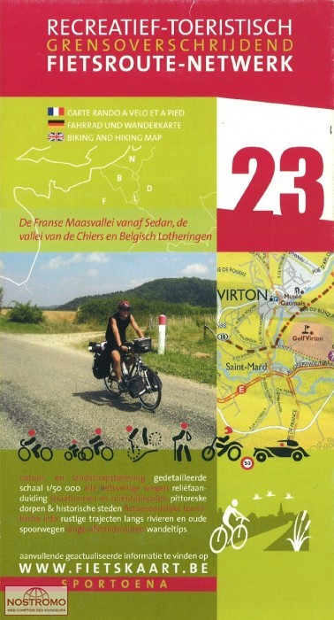 23 MEUSE & CHIERS VALLEYS | Sportoena cycling map