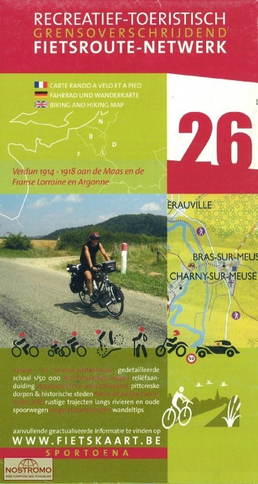 26 MEUSE - VERDUN | Sportoena cycling map