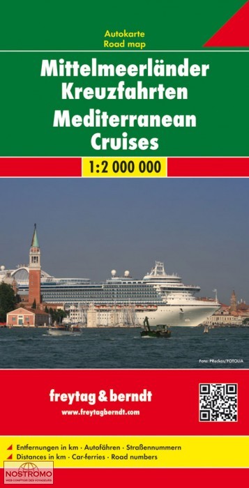 CROISIÈRES EN MEDITERRANÉE | carte touristique Freytag & Berndt